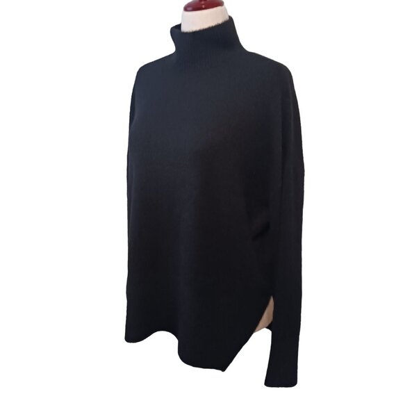 NEW Vero Moda Wind Highneck Pullover Oversized Sweater  Stretchy Black‎ Size M - Picture 5 of 14